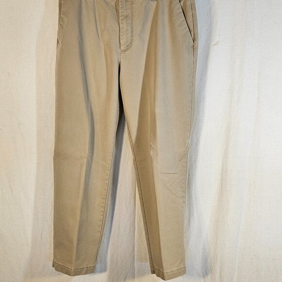 Saddlebred Khaki Casual Dress Slacks Size 38 x 29 -- ITEM #2291 - Picture 2 of 4